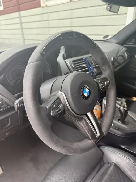 [더핸들]BMW M2 F87 퍼포먼스 핸들 알칸타라 교체 & 복원 작업!! 손상된 순정 알칸타라를 새 알칸타라로 깔끔하게 복원 / 남양주 별내면