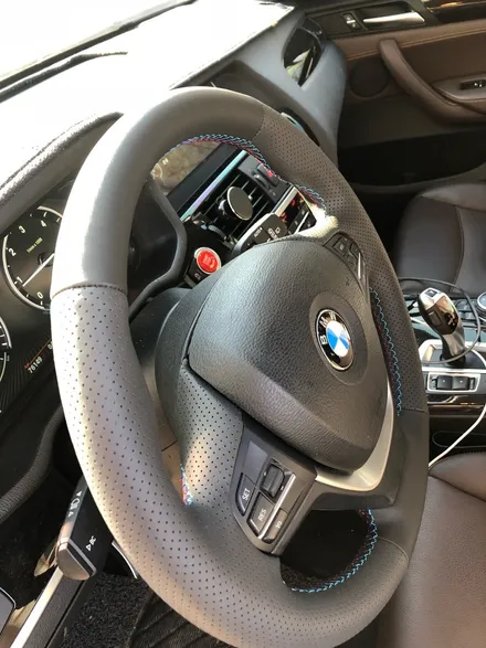 더핸들 bmw x3 f25 핸들작업/핸들가죽교체/핸들복원/핸들튜닝/핸들가죽복원/핸들알칸타라/핸들샤무드/우드핸들/디컷핸들 / 남양주 별내면