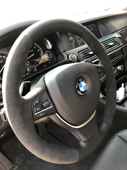더핸들 bmw 528i f10 핸들가죽교체/핸들샤무드@ 작업 / 남양주 별내면