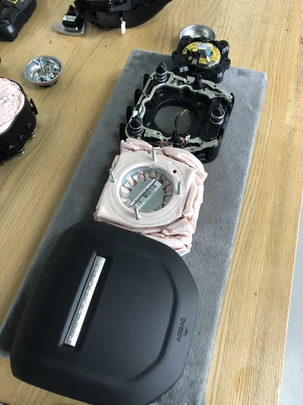 레인지로버 스포츠 핸들에어백커버 가죽감싸기 작업!! / 남양주 별내면