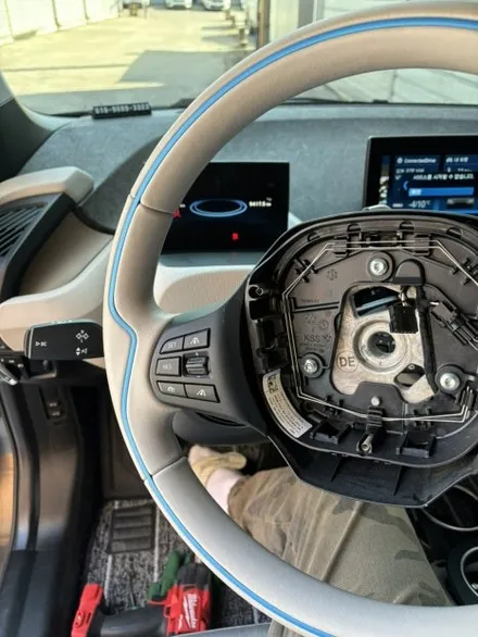 더핸들 bmw i3 핸들가죽교체 복원작업 / 남양주 별내면