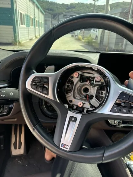 더핸들 bmw 6GT g32 핸들가죽교체 복원작업 / 남양주 별내면