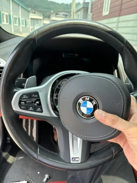 더핸들 bmw 840i g15 핸들복원 가죽교체 작업 / 남양주 별내면