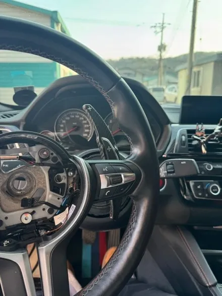 더핸들 bmw m4 f82 알칸타라핸들 작업 / 남양주 별내면