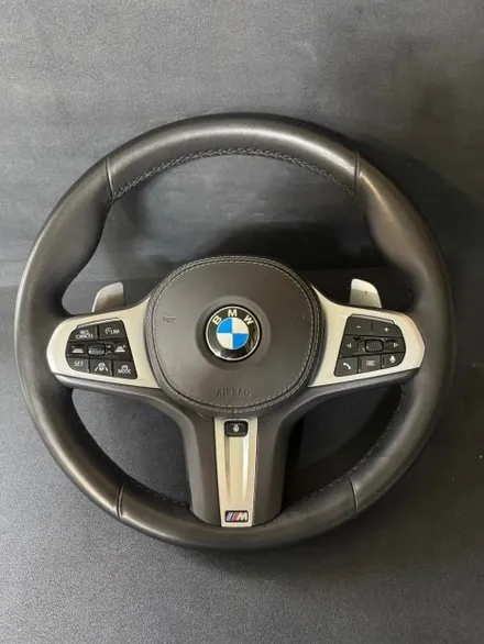 BMW X6 M60i G06 순정 가죽 핸들 → 알칸타라 핸들 리메이크 (by 더핸들) / 남양주 별내면
