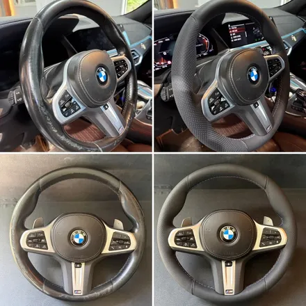 [더핸들] BMW X6 (G06) xDrive30d M 스포츠 핸들 가죽교체 복원작업! 손상된 핸들이 새핸들로 변신 / 남양주 별내면
