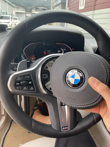 bmw 840i g15 핸들베이지 가죽교체 더핸들 / 남양주 별내면