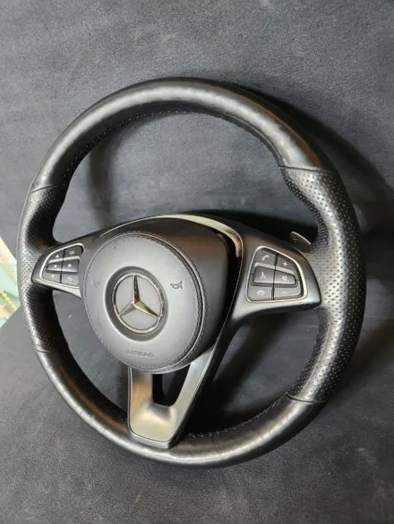 벤츠 GLS 350d 4MATIC X166 핸들컬러변경 가죽교체 작업 – 더핸들 / 남양주 별내면