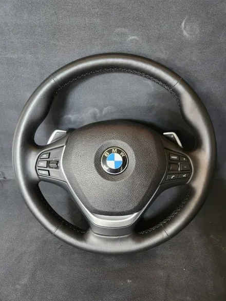 [더핸들]BMW 4시리즈 F36 그란쿠페 핸들 컬러변경 & 가죽교체 작업기 (브라운 가죽 + 블랙 알칸타라, 레드 센터띠 & M 삼색 스티치) / 남양주 별내면