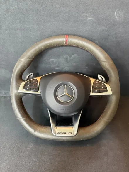 [더핸들]벤츠 CLA45 AMG 4MATIC C117 핸들가죽교체 알칸타라 작업 / 남양주 별내면