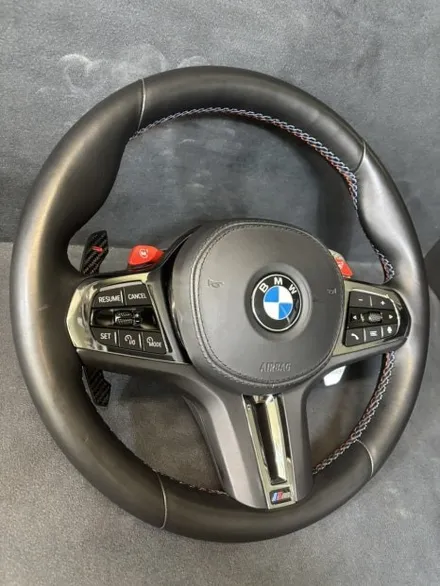 [더핸들]BMW XM G09 핸들 가죽교체 | 알칸타라 + 삼색 스티치 작업 / 남양주 별내면