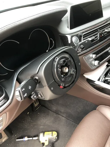 더핸들 bmw 730d g11 핸들샤무드@ 작업 / 남양주 별내면