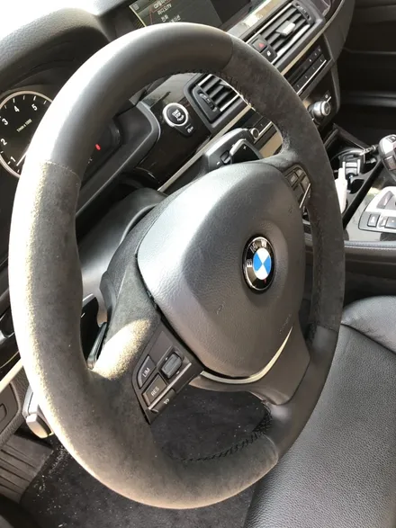 더핸들 bmw 528i f10 핸들가죽교체/핸들샤무드@ 작업 / 남양주 별내면