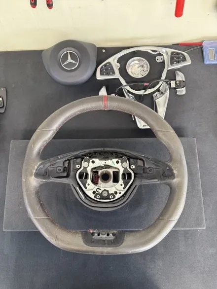 [더핸들]벤츠 CLA45 AMG 4MATIC C117 핸들가죽교체 알칸타라 작업 / 남양주 별내면