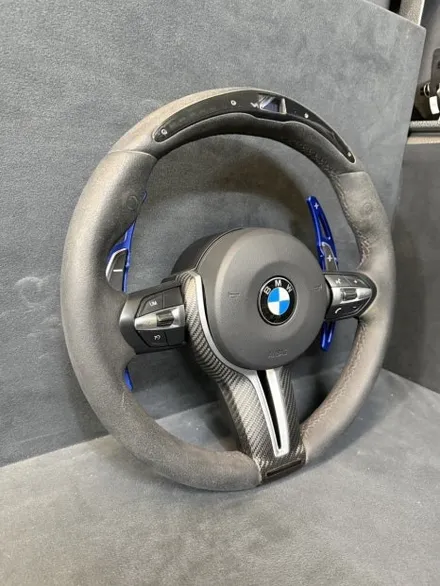 [더핸들]BMW M2 F87 퍼포먼스 핸들 알칸타라 교체 & 복원 작업!! 손상된 순정 알칸타라를 새 알칸타라로 깔끔하게 복원 / 남양주 별내면
