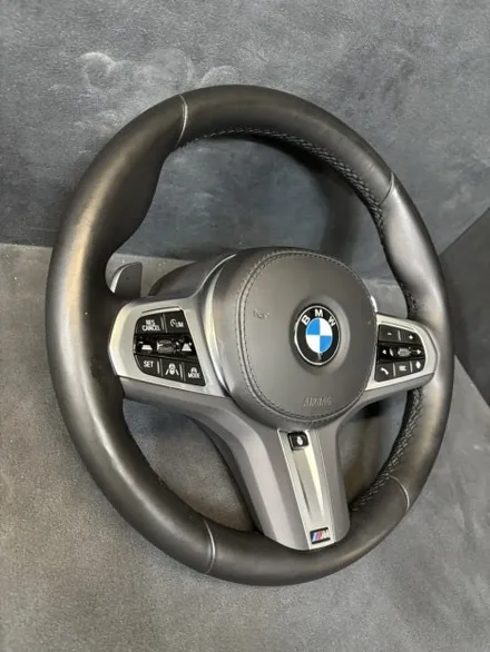 [더핸들] BMW X3 20i xDrive M스포츠 G01 핸들 가죽교체 복원 작업 (순정 스타일 검정 비건레더) / 남양주 별내면