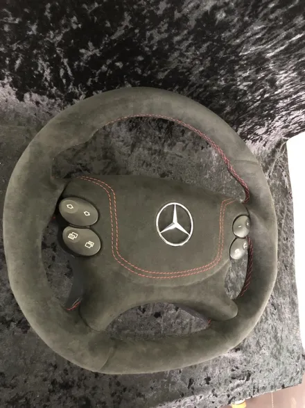 더핸들 벤츠 sl55amg R230 핸들샤무드@작업 / 남양주 별내면