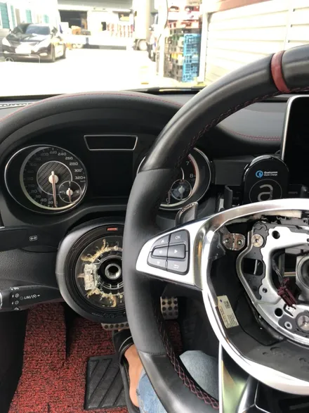 벤츠핸들 복원!! 벤츠 cla 45amg 핸들가죽교체 복원작업입니다. / 남양주 별내면