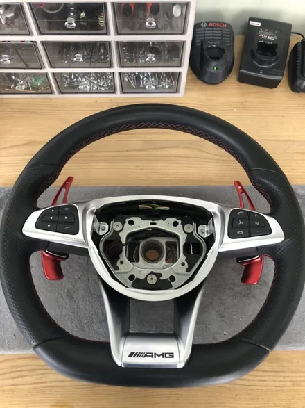 벤츠 a클래스 a43 amg 핸들가죽교체 작업^^ / 남양주 별내면