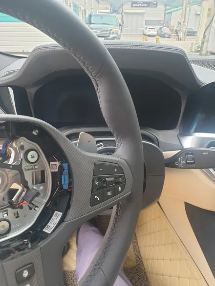 더핸들 bmw x4 g02 핸들가죽교체 (핸들가죽색상변경) / 남양주 별내면