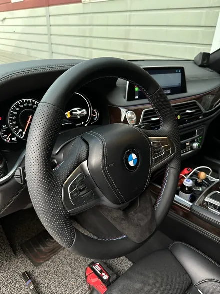 더핸들 bmw730d g11 핸들가죽교체 복원작업 / 남양주 별내면