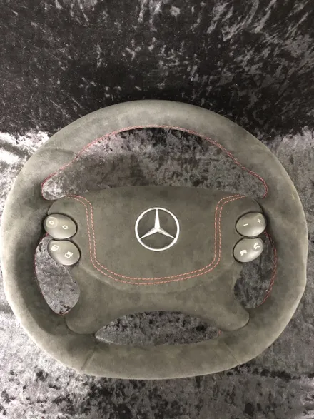 더핸들 벤츠 sl55amg R230 핸들샤무드@작업 / 남양주 별내면