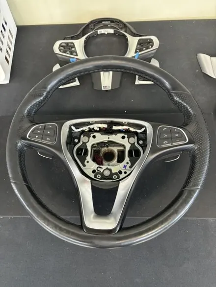 더핸들 벤츠 gls 350d x166 핸들가죽교체 복원작업 / 남양주 별내면
