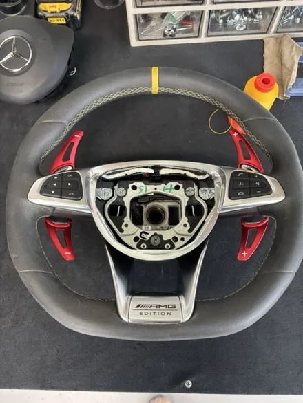 더핸들 벤츠 cla45 amg c117 핸들가죽교체 복원작업 / 남양주 별내면