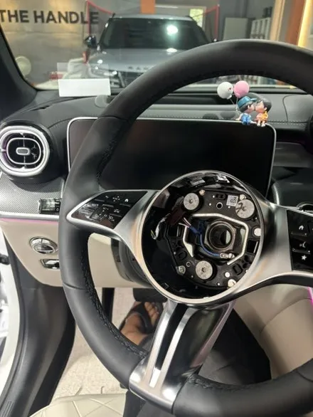 [더핸들]벤츠 GLC300 4MATIC 쿠페 X254 핸들컬러변경 가죽교체 – 베이지 핸들 작업 / 남양주 별내면