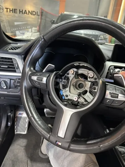 [더핸들] BMW 430i F33 핸들가죽교체 복원작업 – 순정 감성 그대로 완벽 복원 / 남양주 별내면