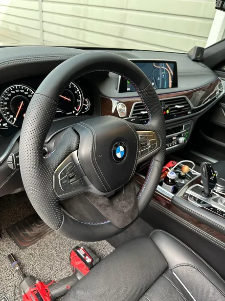 더핸들 bmw730d g11 핸들가죽교체 복원작업 / 남양주 별내면