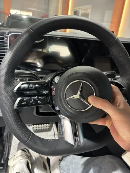 벤츠 GLE 450 쿠페 W167 핸들 가죽 컬러 커스터마이징 | 더핸들 / 남양주 별내면