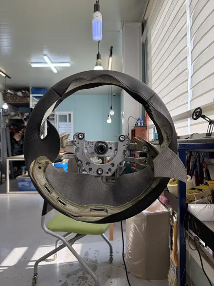 [더핸들]기아 모닝 핸들 가죽교체 복원 작업 / 남양주 별내면