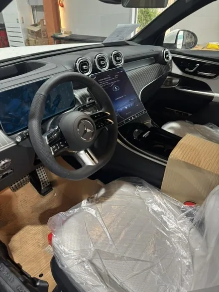 [더핸들]벤츠 GLC300 4MATIC X254 핸들 컬러변경 네바그레이 가죽교체 작업! / 남양주 별내면