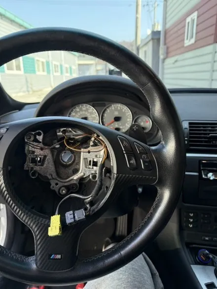[더핸들] BMW M3 E46 핸들가죽교체 샤무드@ 작업 – 다크그레이 감성 업그레이드! / 남양주 별내면