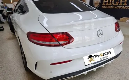 벤츠 C클래스 쿠페 송풍구 엠비언트+대시보드 엠비언트+엠비언트 확장 시공 / 창원, 마산, 진해