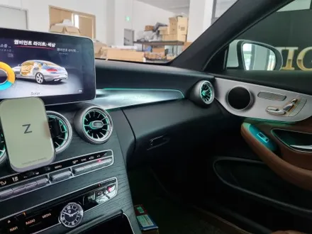 벤츠 C클래스 쿠페 송풍구 엠비언트+대시보드 엠비언트+엠비언트 확장 시공 / 창원, 마산, 진해