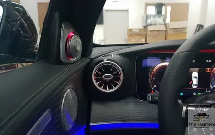 W213 벤츠 E 클래스 실내 화려한 인테리어의 정점!! 송풍구 엠비언트 및 국산 3D 전동 트위터 / 창원, 마산, 진해