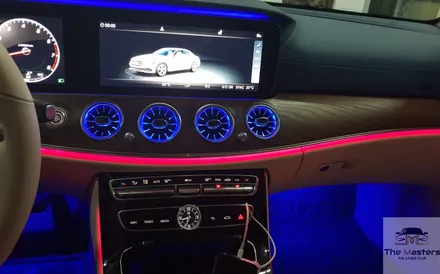 벤츠 e 클래스 화려한 실내 분위기 연출!! 송풍구 엠비언트 설치 / 창원, 마산, 진해