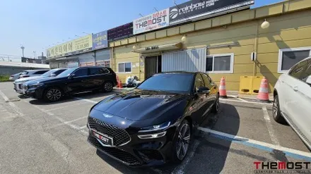 제네시스G70 은평구 신차패키지 썬팅 전문점 더모스트 레인보우VS100 썬팅 이제 V90 말고 프리미엄 VS100썬팅으로 시공 은평구 녹번동에서 맡겨주셨습니다 / 고양, 일산, 파주, 은평