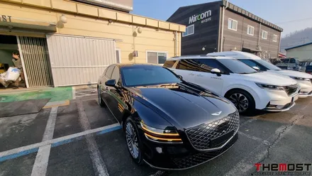 제네시스 G80E  G80전기차 신차검수부터 고급스러운 색감 글라스틴트 선셋 썬팅으로 완성한 더모스트 신차패키지 3 경기 의왕에서 일산 더모스트에 맡겨주셨습니다 / 고양, 일산, 파주, 은평