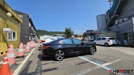 제네시스G70 은평구 신차패키지 썬팅 전문점 더모스트 레인보우VS100 썬팅 이제 V90 말고 프리미엄 VS100썬팅으로 시공 은평구 녹번동에서 맡겨주셨습니다 / 고양, 일산, 파주, 은평