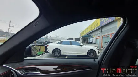 BMW 5시리즈 레인보우 i90블랙 비반사비금속 썬팅의 최강성능 서울 강서구 마포구 은평구 서대문구 수입차 썬팅 신차패키지 전문점 더모스트 / 고양, 일산, 파주, 은평