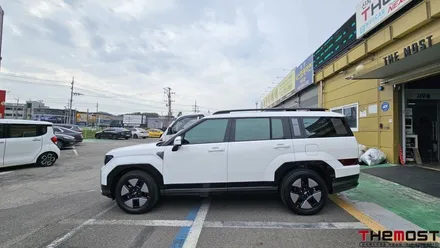 고양 덕양구 도내동 싼타페MX5 하이브리드 신차패키지 신차검수 버텍스매버릭MK썬팅 유리막코팅 유리발수코팅 PPF 로 완성한 더모스트 신차패키지3 신형싼타페MX5신차패키지전문점 / 고양, 일산, 파주, 은평