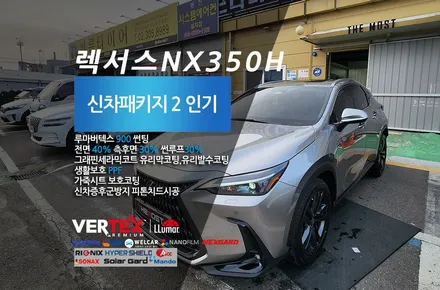 렉서스 NX350H 루마 버텍스900썬팅 유리막코팅 가죽코팅 PPF로 완성한 더모스트 신차패키지 2 고양 일산 덕양구 수입차 루마버텍스900썬팅 신차패키지전문 / 고양, 일산, 파주, 은평