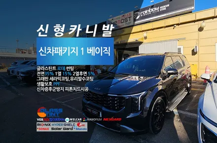 고양시 덕양구 행신동 신형 카니발 페이스리프트 신차패키지 신차검수 글라스틴트썬팅 유리막코팅 유리발수코팅 PPF 더모스트 신차패키지1 글라스틴트로데 비반사썬팅 / 고양, 일산, 파주, 은평
