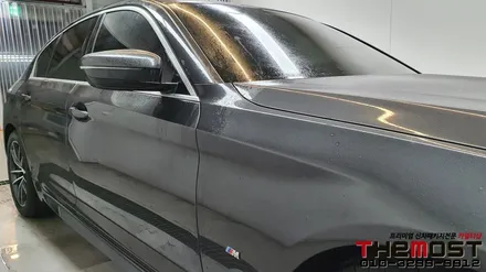 BMW 5시리즈 레인보우 i90블랙 비반사비금속 썬팅의 최강성능 서울 강서구 마포구 은평구 서대문구 수입차 썬팅 신차패키지 전문점 더모스트 / 고양, 일산, 파주, 은평