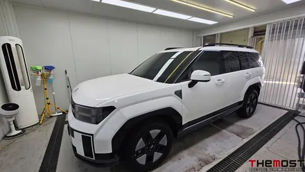 고양 덕양구 도내동 싼타페MX5 하이브리드 신차패키지 신차검수 버텍스매버릭MK썬팅 유리막코팅 유리발수코팅 PPF 로 완성한 더모스트 신차패키지3 신형싼타페MX5신차패키지전문점 / 고양, 일산, 파주, 은평