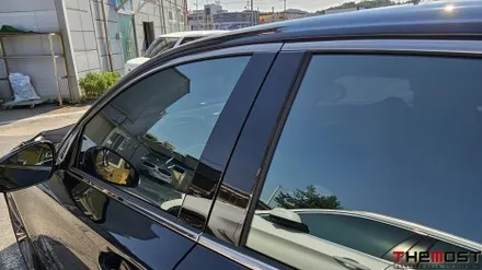 제네시스G70 은평구 신차패키지 썬팅 전문점 더모스트 레인보우VS100 썬팅 이제 V90 말고 프리미엄 VS100썬팅으로 시공 은평구 녹번동에서 맡겨주셨습니다 / 고양, 일산, 파주, 은평