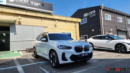 BMW IX3 레인보우V90 나노텍 울트라바디프리미엄 유리막코팅 PPF 더모스트 신차패키지 3 고양 일산 덕양구 수입차썬팅 신차패키지 전문점 / 고양, 일산, 파주, 은평